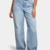 Womens wide leg jean – light blue