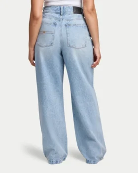 Womens wide leg jean – light blue
